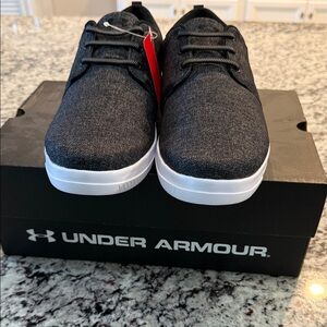 Under Armour Charcoal and White Casual Shoes